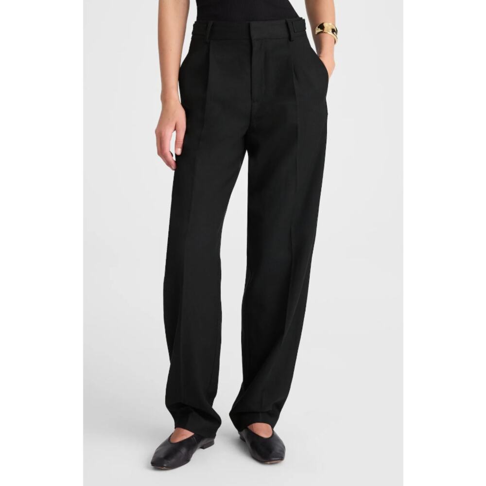Madewell Barrel Leg Trouser Pants NWT Womens Plus Size 26 Black High Rise Casual